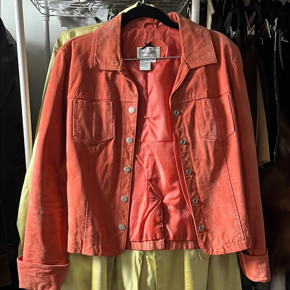 Vintage Coral suede Jacket